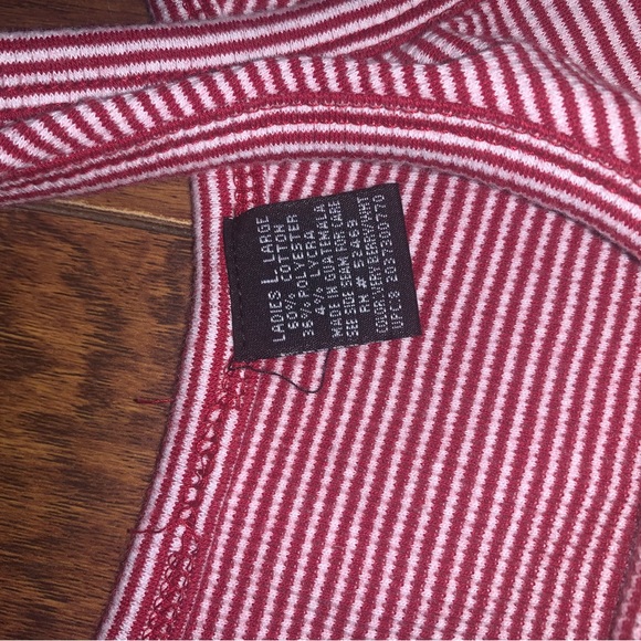 Red and white striped tank top - Picture 1 of 2